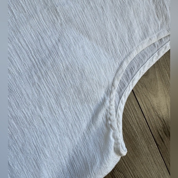 Eileen Fisher White Linen Boxy Tank Top Shirt Women’s Size Large Italian Fabric - Picture 9 of 13